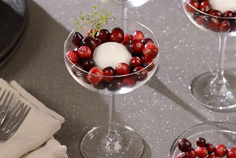 Cranberry Candle Cups